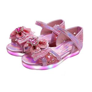 풋풋 크라운 드 보떼 LED 구두샌들 라이팅구두 여아불빛신발