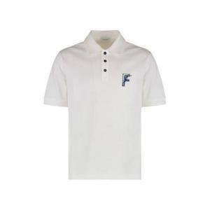 살바토레 페라가모 폴로 티셔츠 122418 783745 WHITE