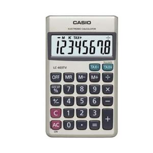 카시오 전자계산기 LC-403TV 사무용 포켓용 출장 카시오 전자계산기 사무용 포켓용 출장 일반계산기 사무기기 문구 사무용품 생활