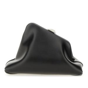 아티코 블랙 가죽 프레임 클러치 251WAH00059 LBT019AA100