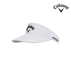 캘러웨이 투어 어센틱 바이저 남성용 골프모자 화이트/블랙