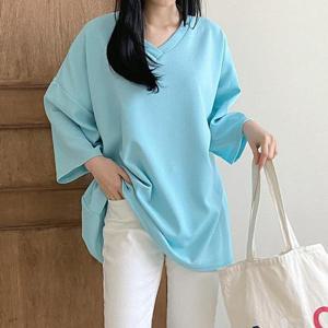 빅사이즈 506 브이리버풀7부티셔츠 DILG603