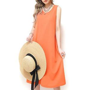 빅사이즈 506 팝핑컬러베이직원피스 DOPU787