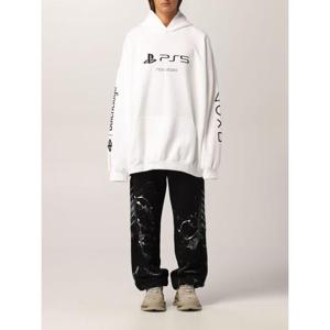 발렌시아가 긴팔 티셔츠 651799 TKVF49040 WHITE