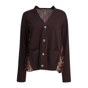 사카이 플로럴 프린트 가디건 2507986616 BROWN
