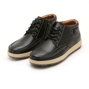 [파파브로]남성 미드탑 사이드지퍼 가죽 운동화 WW-SE-7785