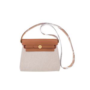 [엘러브] 새상품 에르메스 미니 에르백20 에크루베이지/포브 금장 W각인 5HB0343