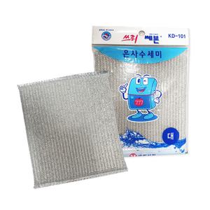 쓰리세븐 101 은사 1P 주방 다용도 아크릴 철 수세미