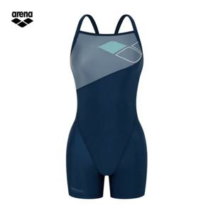 아레나 스텝바이 A5FL1PL51 NVY (주머니백 증정) 여성 일반 3부반신 드롭백 실내수영복