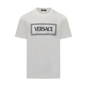 베르사체 반팔 티셔츠 10116941A08584 1W000 BIANCO OTTICO