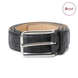 [금강제화(여성)][금강]오르바 남성 악어 숏벨트 SHOBE0301 블랙
