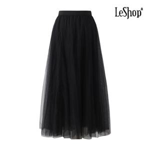 [르샵]허리 밴딩 롱 샤 스커트 (BP5SK004A)