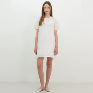 [올리브데올리브]플라워 자수 미니 원피스 (OH5MO583)