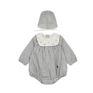 [에뜨와]리오체크바디수트SET 07S527905/출산,백일,돌,축하선물,조카선물