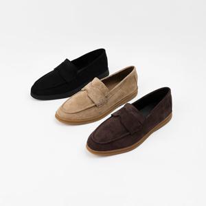 [신난다슈]여성 로퍼 단화 2cm 3종 여자 플랫 구두 슬립온 스웨이드 발편한 쿠션 SO251501