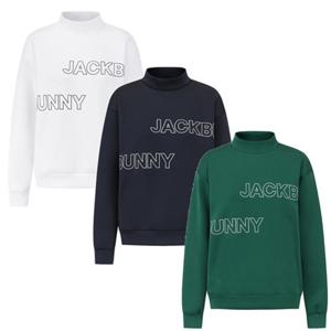 [파리게이츠]521E3TSJ22-여성 잭바니 로고 모크넥 긴팔 티셔츠-(25년가을)