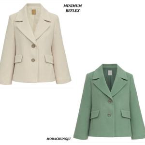 [미니멈]MD 카라넥 울캐시 루즈핏 하프 코트 자켓  MD MXDAWH006