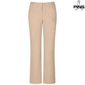 [핑골프][양말증정]여성 백로고 프린트 세미 부츠컷 팬츠 121E3PT051_BG