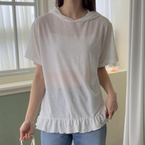 빅사이즈 507 마이러브후디린넨반팔티 DGOU261