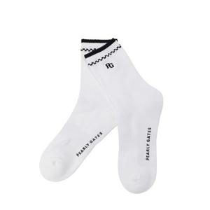 남성 로고 자수 포인트 중목 양말 511E7SC002WH