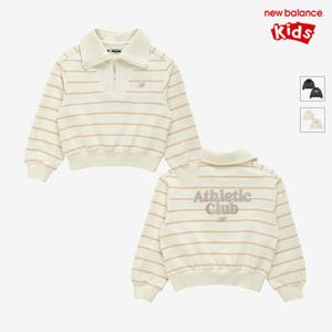 [뉴발란스키즈] NK9CF3802G(39) 아이보리 NBgC) 여아 카라 스트라이프 스 셔츠