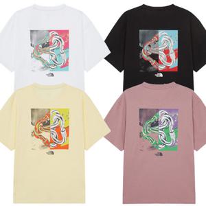 노스페이스 NT7UR70 남여공용 루즈핏 반팔티 카라비너 라운드 티셔츠