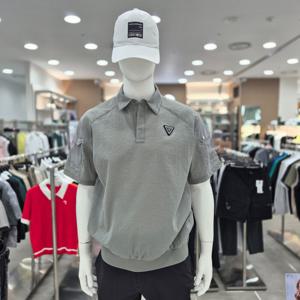 [챌린저]남성 에어쿨 냉감 반팔 카라 우븐탑 _CHE2MWT5213LK_IC