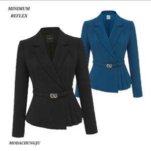 [미니멈]MD 언발 플리츠 카라넥 자켓 MD MMZBGWJ3990 M_CJ