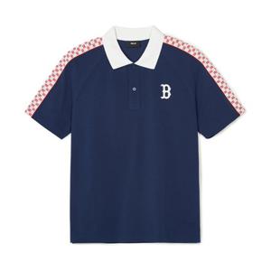 MLB 유니 모노그램 부분패턴 카라 티셔츠 A5 3APQM0343 43NYS 50BKS