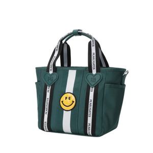여성 스마일 배색 웨빙 투웨이 토트백 521E3BG005GN