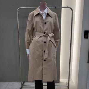 [꼼빠니아]면소재 원버튼 기본 트렌치코트 CADS2-WCH020_IC