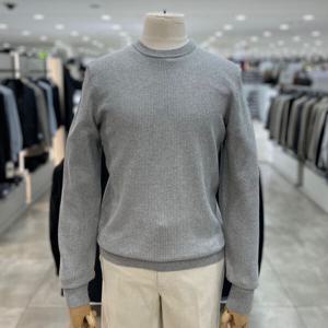 [지오지아]워셔블 베이직 라운드 니트 티셔츠_AAF1ER1102_LGR_DG