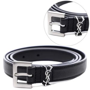 [생로랑] 25SS 남성 모노그램 스퀘어 슬림 벨트 (612616 BRM0E 1000 25S)