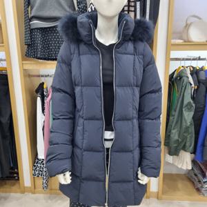 [루이까스텔]여성 구스다운 라쿤트리밍 롱후드점퍼3LRJP121N_OD