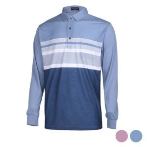 [파파브로]산뜻한 배색 스트라이프 카라티 MB-KAA-286,7