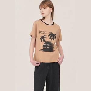 [베네통]야자수 그래픽 티셔츠 (BATSE2531)