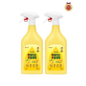 [자연퐁]자연퐁 뿌려쓰는 주방세제 레몬향 용기형 750ml x 2개