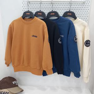 [지프키즈]와펜 백나염 맨투맨 KQ3TSU817._GN