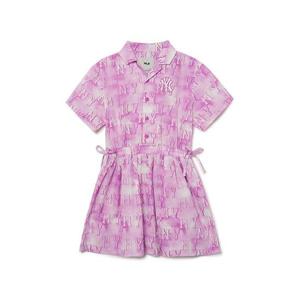 MLB 키즈 워터 모노그램 셔츠 원피스 7FOPM0233-50PPN