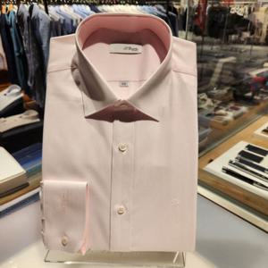 듀퐁셔츠 SE5FM21LS314SPK 컴포터블 마이크로 줄도비 스트레치 슬림 핏 셔츠