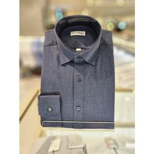 [듀퐁] (SE5FM11LS110SBU) 2025년FW 일반핏 폴리레이온 스판 블루셔츠