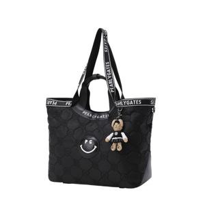 여성 스마일 퀼팅 쇼퍼백 &버니 키링 521E3BG001BK