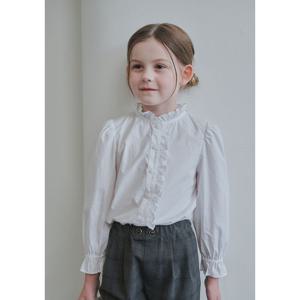 [빈]BZ54BL01WT 화이트 프릴 블라우스