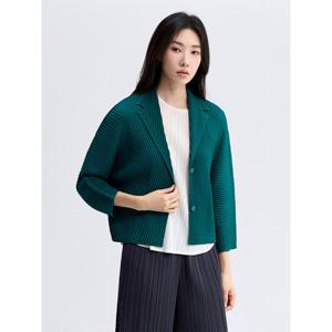 [플리츠미][플리츠미] 오블리크 와플 테일러드 돌먼 자켓_PPJKF0