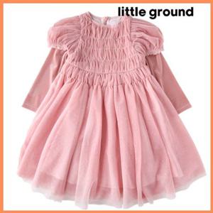 [리틀그라운드8] 룰라비(75A22-400-01)셔링퍼프드레스 아동여아원피스 코디 선물 긴팔 파티 간절기 데일리
