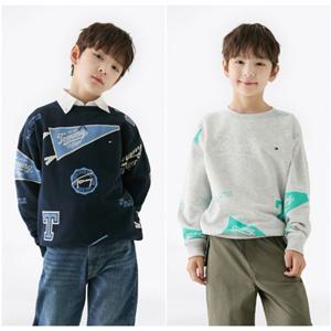 [타미힐피거칠드런TD] 올 오버 프린트 스웨트셔츠 (T42F6KKO410BT1)