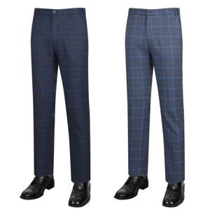 [파파브로]남성 체크 패턴 노턱 정장 팬츠 NE-SPA-3055,6