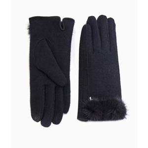 [헤지스ACC] [여성장갑] 블랙 밍크퍼 장갑 HIGV5F005BK
