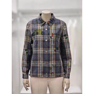 [프렐린]RBB253030 아우터형 체크 프린트 셔츠