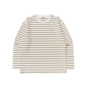노르디스크 스트라이프 텍스쳐 긴팔 티셔츠 BB OUU23204 E2 N4 Z1